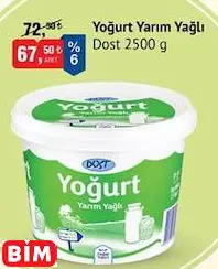 DOST YOĞURT YARIM YAĞLI DOST YOĞURT YARIM YAĞLI